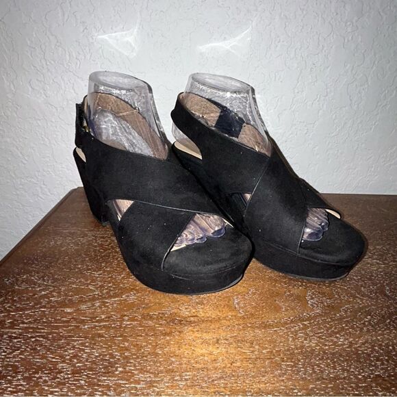 CL Chinese Laundry CKW-001 Criss Cross Chunky Platform Sandal Shoes - Picture 2 of 9